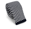 Corbata Punto Rayas Diag. Azul y Blanca