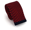 Corbata Punto Rayas Diag. Roja y Azul