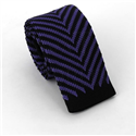 Corbata Punto Rayas Negra y Morada