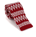 Corbata Punto Roja Estampado Invernal