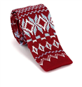 Corbata Punto Roja Estampado Invernal