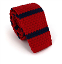 Corbata Punto Roja Rayas Azules