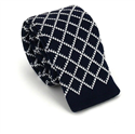 Corbata Punto Rombos Azul Oscuro