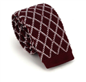 Corbata Punto Rombos Granate