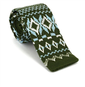 Corbata Punto Verde Estampado Invernal