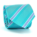 Corbata Rayas Azul Turquesa
