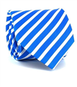 Corbata Rayas Azul y Blanca