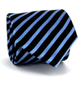 Corbata Rayas Azul y Negra