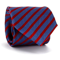 Corbata Rayas Azul y Roja