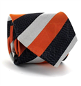 Corbata Rayas Tricolor Naranja