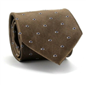 Corbata Seda Paisley Ocre