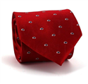 Corbata Seda Paisley Roja