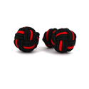 Gemelos Bola Grande Negro y Rojo