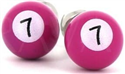 Gemelos Bolas Billar Fucsia 7