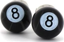 Gemelos Bolas Billar Negro 8
