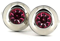 Gemelos Cristales Fucsia