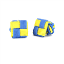 Gemelos Cuadrado Amarillo y Azul Celeste