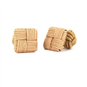Gemelos Cuadrado Beige