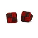 Gemelos Cuadrado Chocolate y Caoba