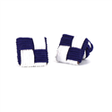 Gemelos Cuadrado Morado y Blanco