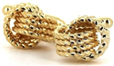 Gemelos Doble Nudo Dorado
