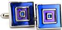 Gemelos Esmaltados Azules y Lilas