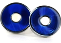 Gemelos Esmaltados Circulares Azul Intenso