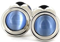 Gemelos Esmaltados Doble Bola Azul Claro