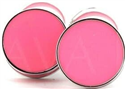 Gemelos Esmaltados Doble Bola Rosa