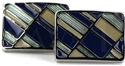Gemelos Esmaltados Rectangulares Tricolor IV