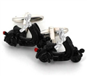 Gemelos Moto Scooter Vespa Negra