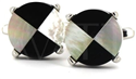 Gemelos Nácar Marfil y Negro