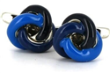 Gemelos Nudos Tricolor Azul y Negro