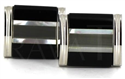 Gemelos Rectangulares con Piedras VIII