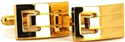 Gemelos Rectangulares Dorados