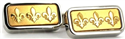 Gemelos Rectangulares Dorados II