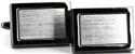 Gemelos Rectangulares Plateados I