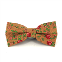 Pajarita de Corcho Estampado Floral