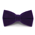 Pajarita Lisa Terciopelo Morada