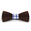 Pajarita Madera Grabado Entrelazado