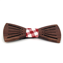Pajarita Madera Hueca Rayas