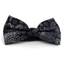 Pajarita Paisley XL Gris