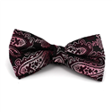 Pajarita Paisley XL Rojo Burdeos