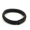 Pulsera Cuerda Cuero Negro II