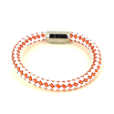 Pulsera Cuero Blanca Bandera España