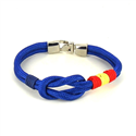 Pulsera Nudo Azul con Bandera España