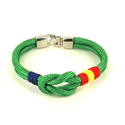 Pulsera Nudo Verde con Bandera España
