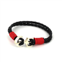 Pulsera Trenzada Cuero con Ancla