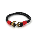 Pulsera Trenzada Cuero con Ancla