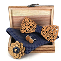 Set Pajarita de Madera